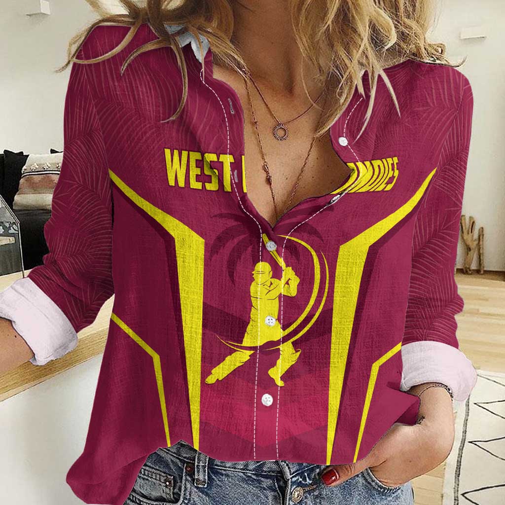 Custom West Indies Cricket Women Casual Shirt Windies Great To Be Back - Wonder Print Shop