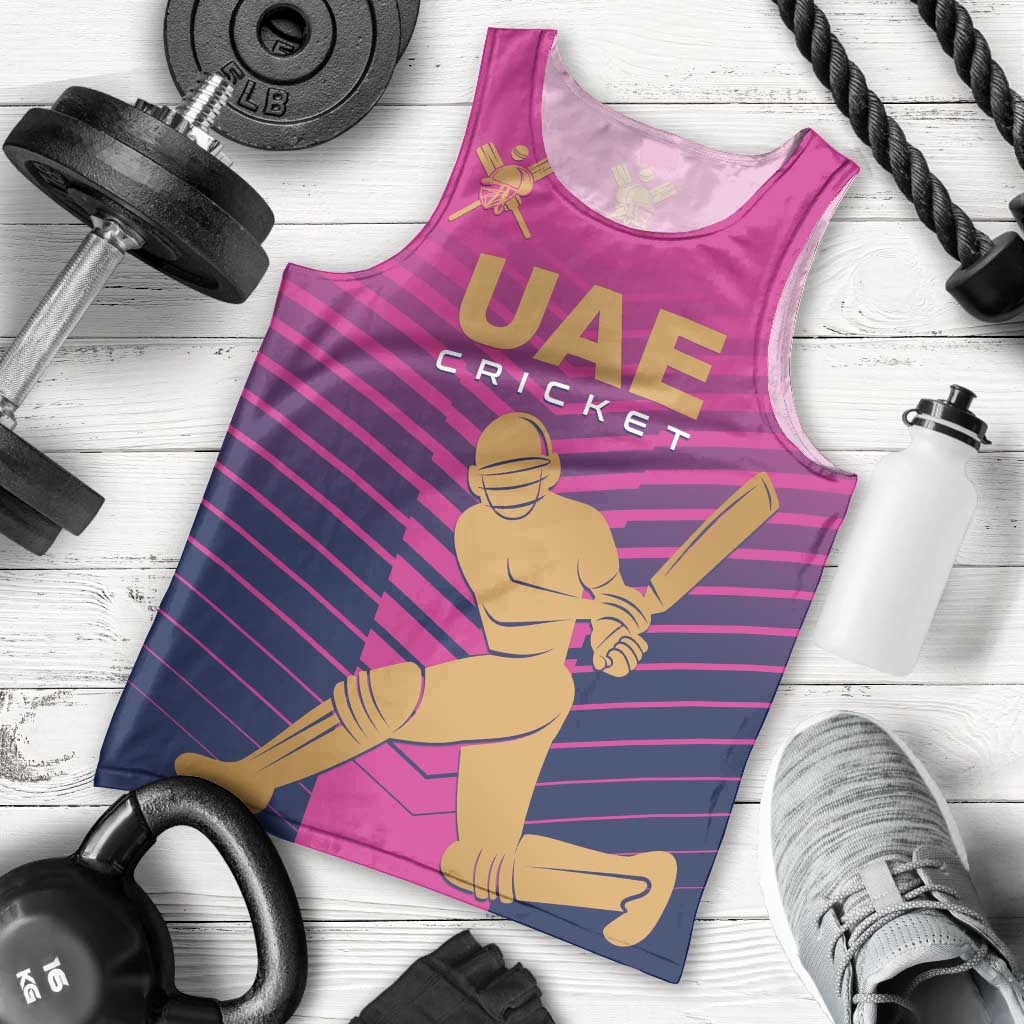 Custom United Arab Emirates Cricket Men Tank Top Go Boys Team UAE - Wonder Print Shop