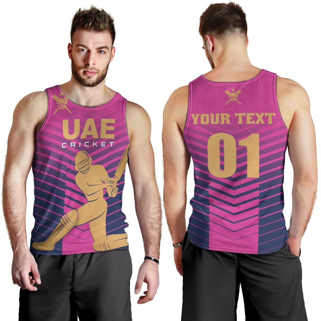 Custom United Arab Emirates Cricket Men Tank Top Go Boys Team UAE - Wonder Print Shop