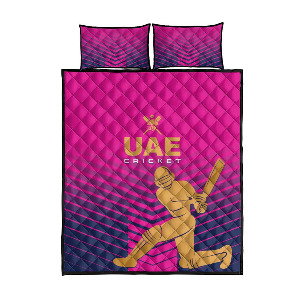 United Arab Emirates Cricket Quilt Bed Set Go Boys Team UAE - Wonder Print Shop