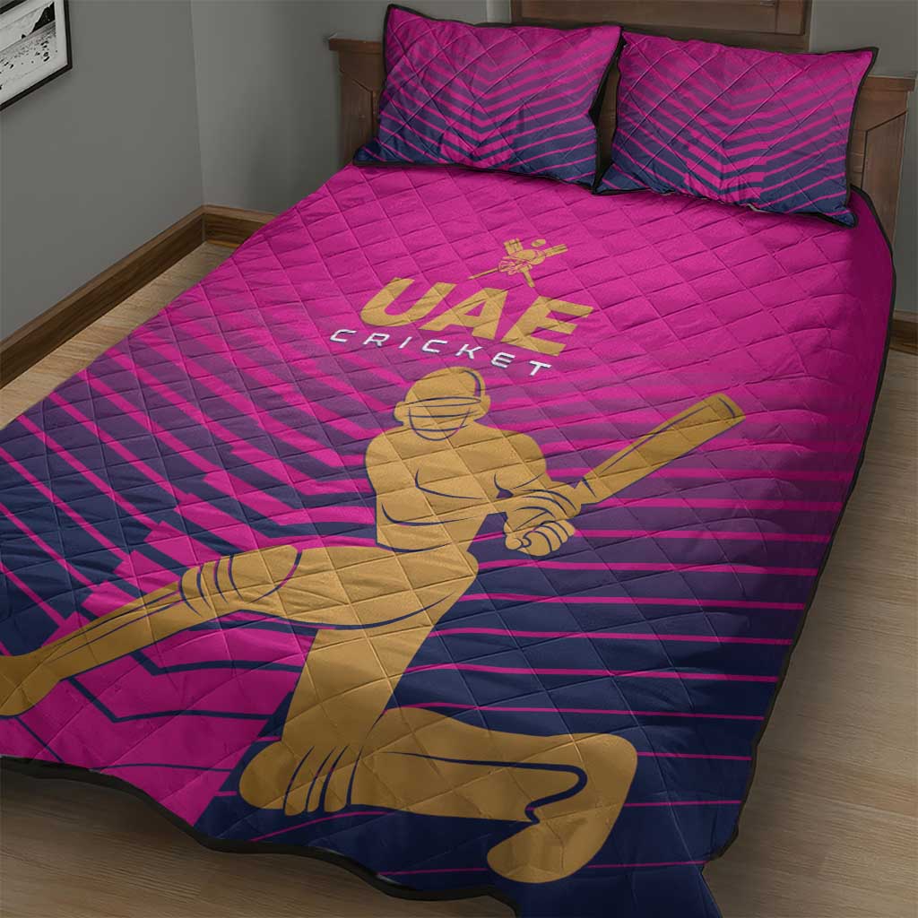 United Arab Emirates Cricket Quilt Bed Set Go Boys Team UAE - Wonder Print Shop