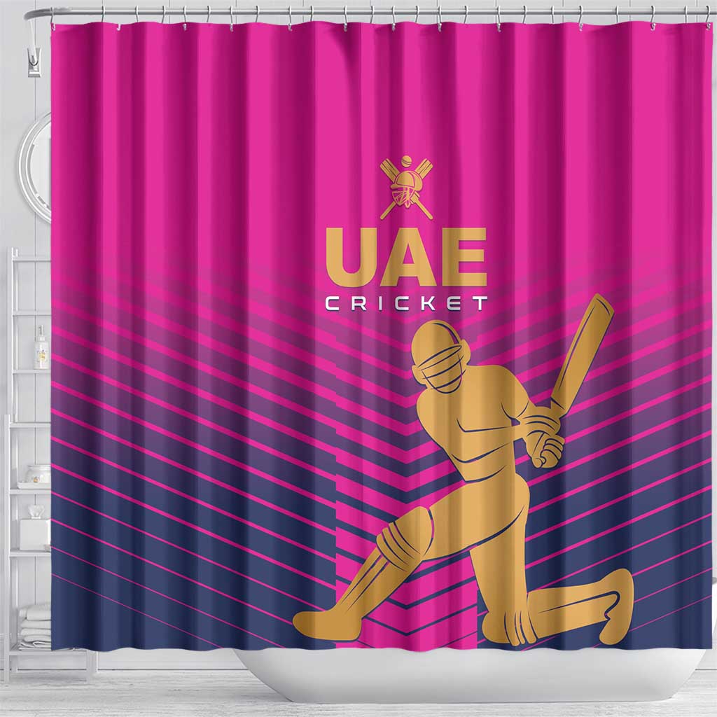 United Arab Emirates Cricket Shower Curtain Go Boys Team UAE