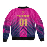 Custom United Arab Emirates Cricket Sleeve Zip Bomber Jacket Go Boys Team UAE - Wonder Print Shop