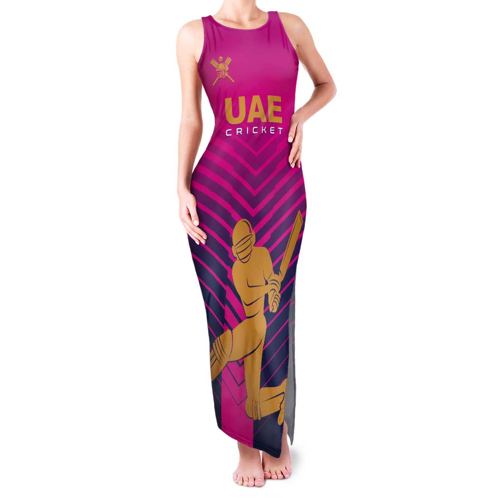 Custom United Arab Emirates Cricket Tank Maxi Dress Go Boys Team UAE - Wonder Print Shop