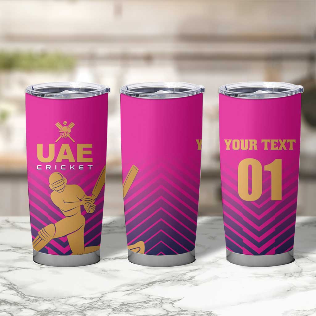 Custom United Arab Emirates Cricket Tumbler Cup Go Boys Team UAE - Wonder Print Shop