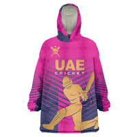 Custom United Arab Emirates Cricket Wearable Blanket Hoodie Go Boys Team UAE - Wonder Print Shop