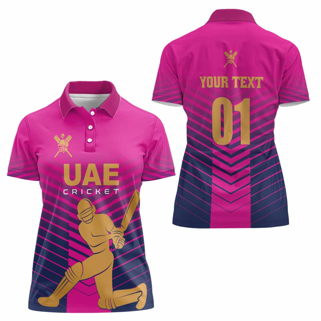 Custom United Arab Emirates Cricket Women Polo Shirt Go Boys Team UAE - Wonder Print Shop