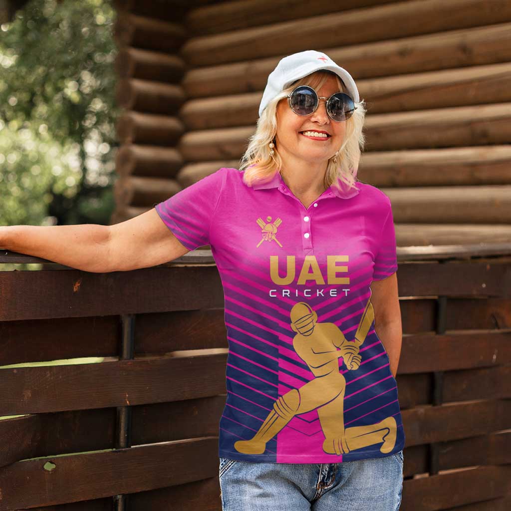 Custom United Arab Emirates Cricket Women Polo Shirt Go Boys Team UAE - Wonder Print Shop