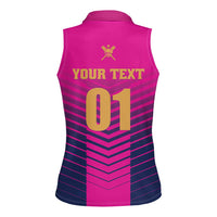 Custom United Arab Emirates Cricket Women Sleeveless Polo Shirt Go Boys Team UAE - Wonder Print Shop