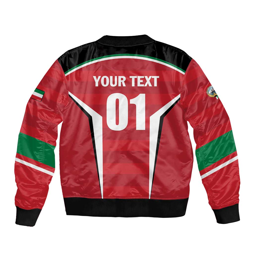 Custom Kuwait Cricket Bomber Jacket Go Champions - Wonder Print Shop