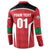 Custom Kuwait Cricket Button Sweatshirt Go Champions - Wonder Print Shop