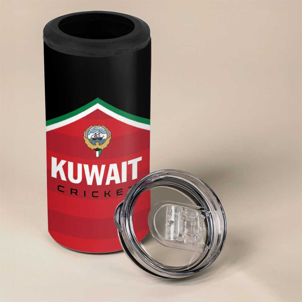 Custom Kuwait Cricket 4 in 1 Can Cooler Tumbler Go Champions - Wonder Print Shop