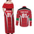 Custom Kuwait Cricket Couples Matching Off Shoulder Maxi Dress and Long Sleeve Button Shirt Go Champions - Wonder Print Shop