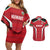 Custom Kuwait Cricket Couples Matching Off Shoulder Short Dress and Hawaiian Shirt Go Champions - Wonder Print Shop