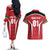 Custom Kuwait Cricket Couples Matching Off The Shoulder Long Sleeve Dress and Hawaiian Shirt Go Champions - Wonder Print Shop