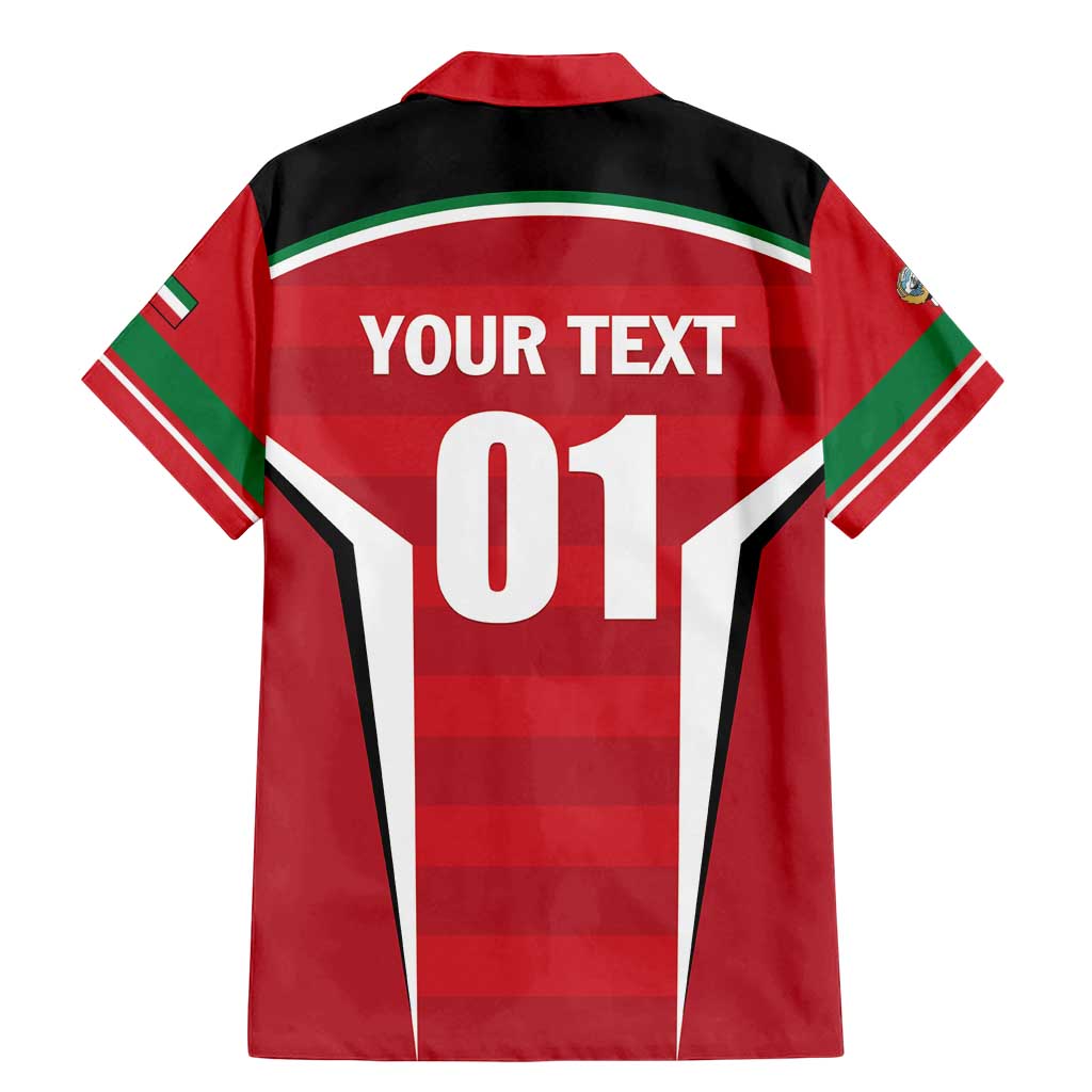 Custom Kuwait Cricket Family Matching Mermaid Dress and Hawaiian Shirt Go Champions - Wonder Print Shop