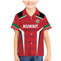 Custom Kuwait Cricket Family Matching Mermaid Dress and Hawaiian Shirt Go Champions - Wonder Print Shop