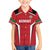 Custom Kuwait Cricket Family Matching Off The Shoulder Long Sleeve Dress and Hawaiian Shirt Go Champions - Wonder Print Shop