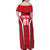 Custom Kuwait Cricket Family Matching Off Shoulder Maxi Dress and Hawaiian Shirt Go Champions - Wonder Print Shop