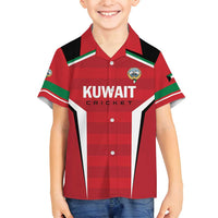 Custom Kuwait Cricket Family Matching Puletasi and Hawaiian Shirt Go Champions - Wonder Print Shop