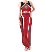 Custom Kuwait Cricket Family Matching Tank Maxi Dress and Hawaiian Shirt Go Champions - Wonder Print Shop