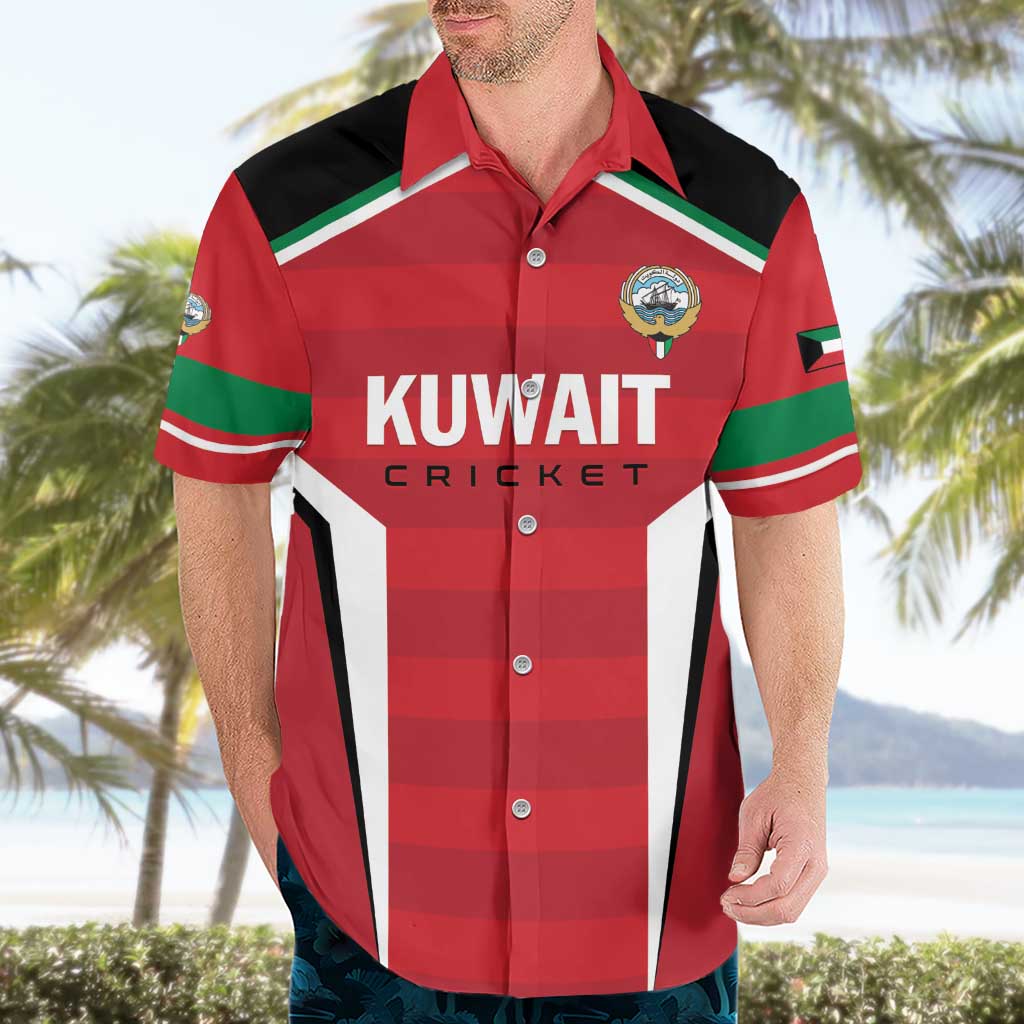 Custom Kuwait Cricket Hawaiian Shirt Go Champions - Wonder Print Shop