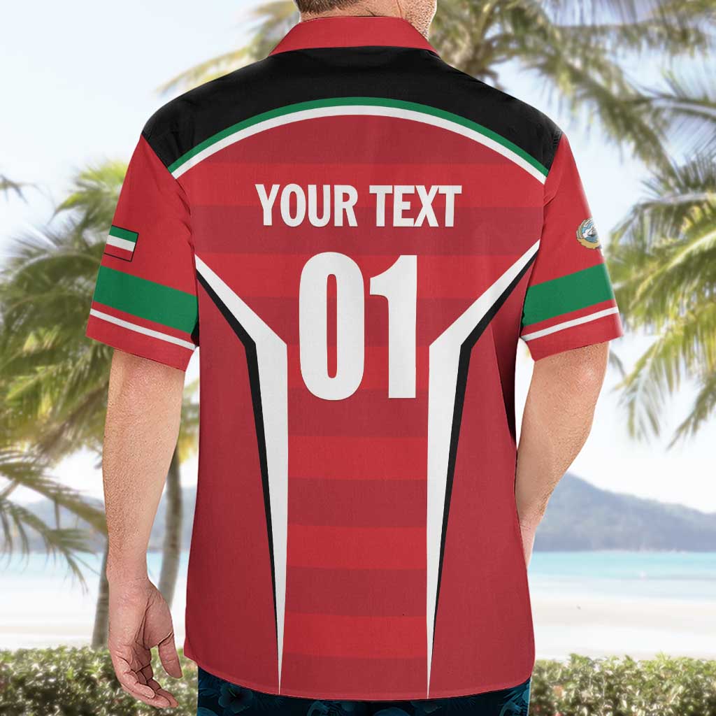 Custom Kuwait Cricket Hawaiian Shirt Go Champions - Wonder Print Shop