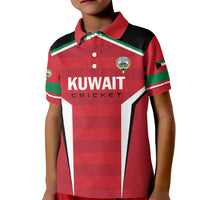 Custom Kuwait Cricket Kid Polo Shirt Go Champions - Wonder Print Shop