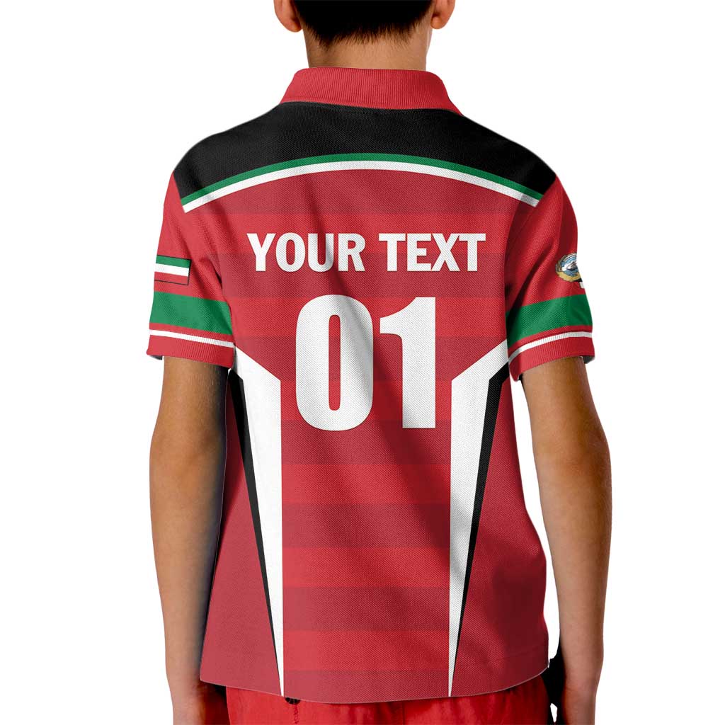 Custom Kuwait Cricket Kid Polo Shirt Go Champions - Wonder Print Shop