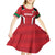 Custom Kuwait Cricket Kid Short Sleeve Dress Go Champions - Wonder Print Shop