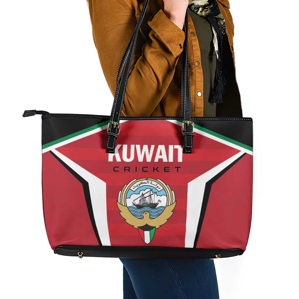 Kuwait Cricket Leather Tote Bag Go Champions - Wonder Print Shop