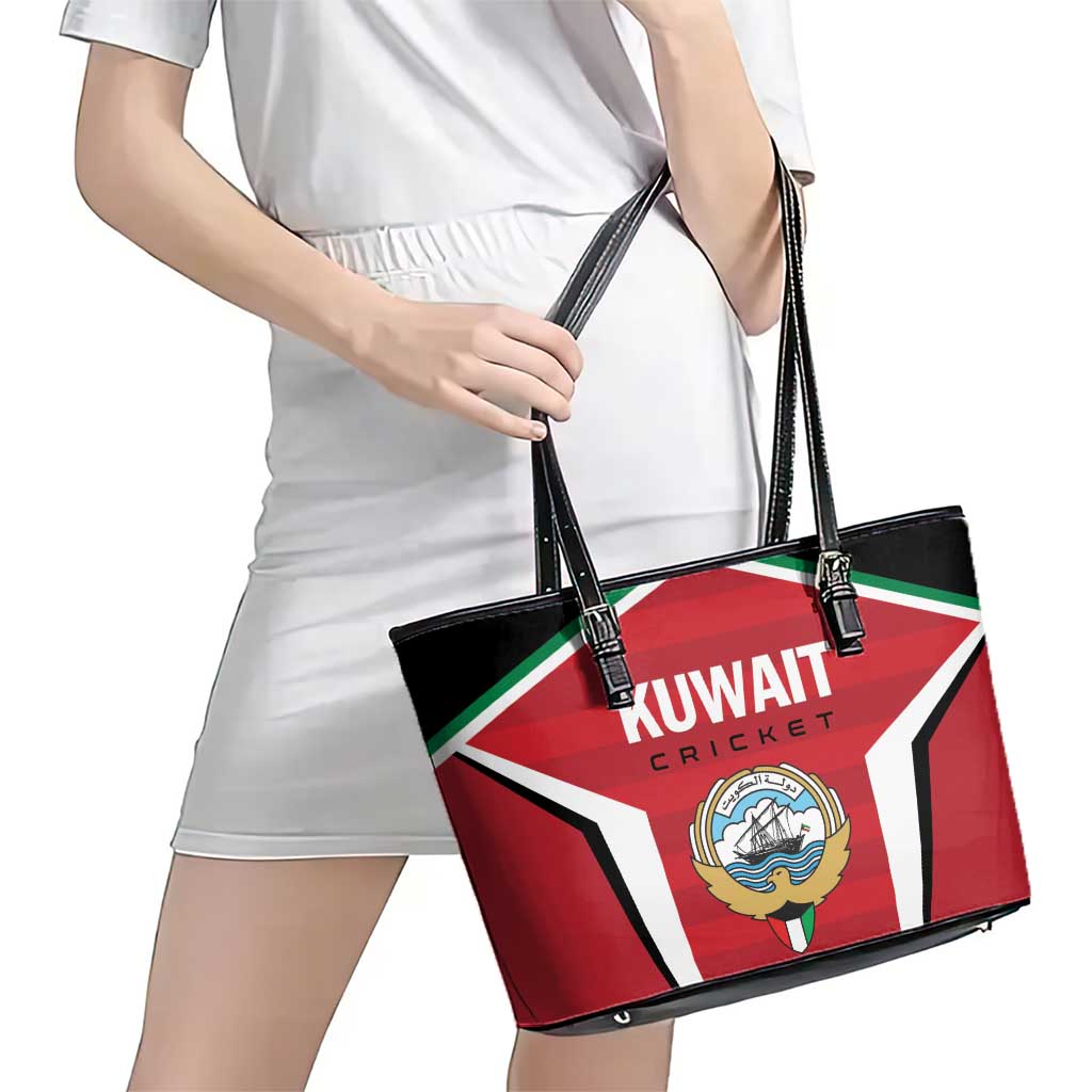 Kuwait Cricket Leather Tote Bag Go Champions - Wonder Print Shop
