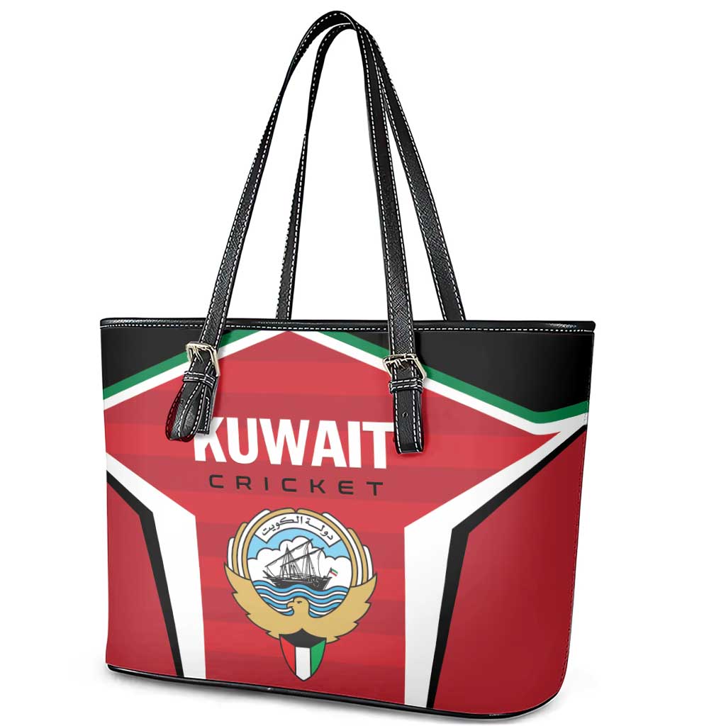 Kuwait Cricket Leather Tote Bag Go Champions - Wonder Print Shop