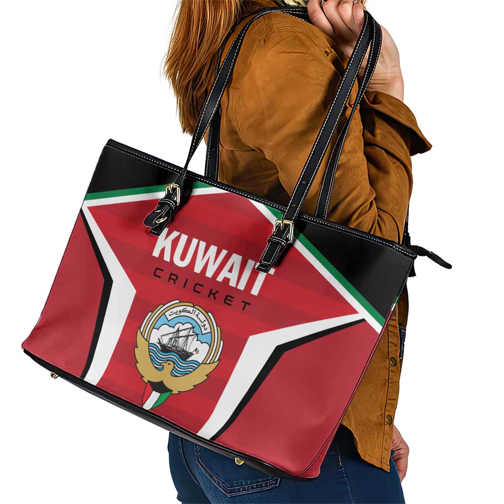 Kuwait Cricket Leather Tote Bag Go Champions - Wonder Print Shop