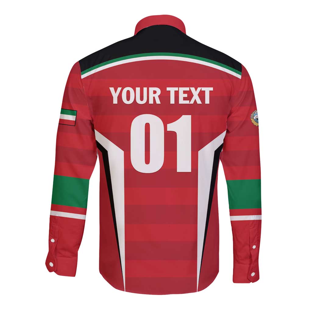 Custom Kuwait Cricket Long Sleeve Button Shirt Go Champions - Wonder Print Shop