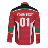 Custom Kuwait Cricket Long Sleeve Button Shirt Go Champions - Wonder Print Shop