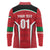 Custom Kuwait Cricket Long Sleeve Polo Shirt Go Champions - Wonder Print Shop