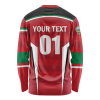 Custom Kuwait Cricket Long Sleeve Shirt Go Champions - Wonder Print Shop