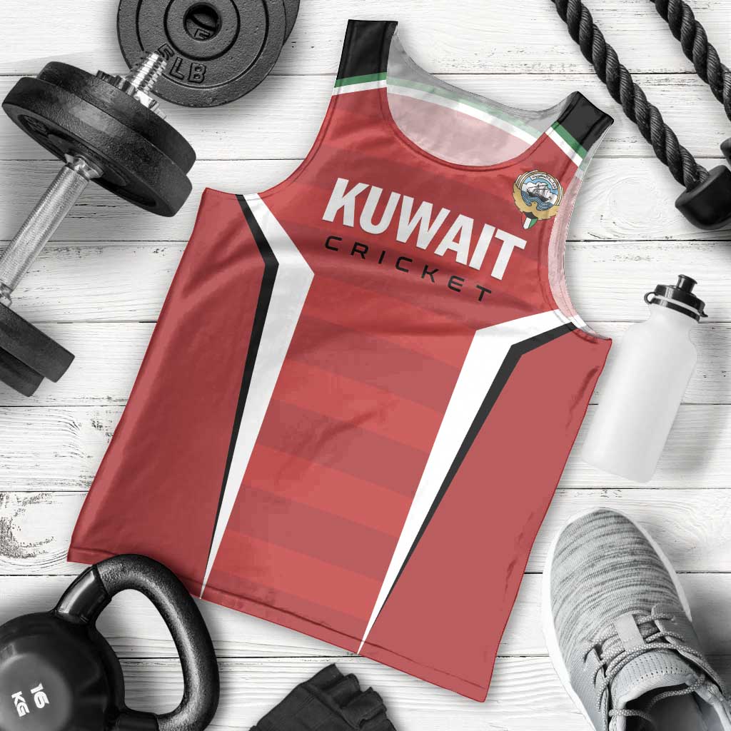 Custom Kuwait Cricket Men Tank Top Go Champions - Wonder Print Shop