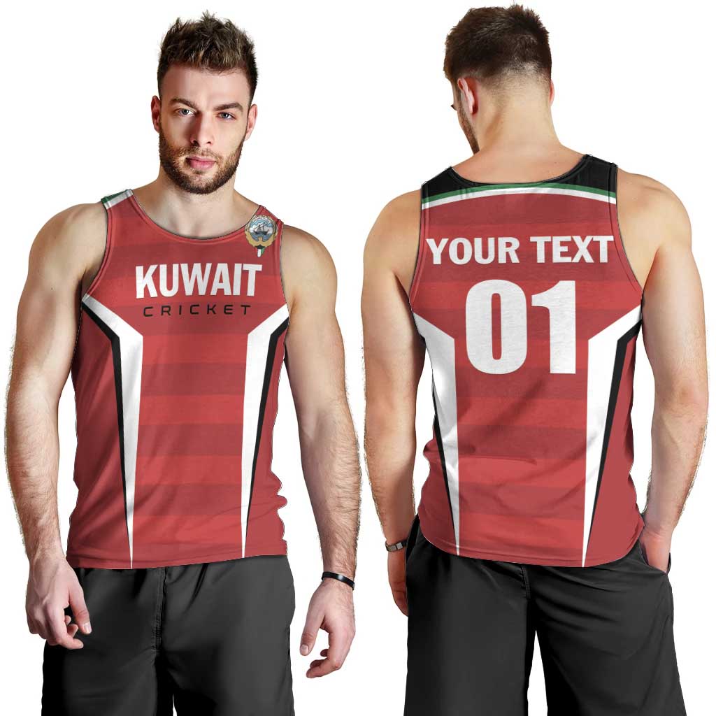 Custom Kuwait Cricket Men Tank Top Go Champions - Wonder Print Shop