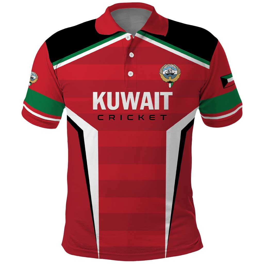 Custom Kuwait Cricket Polo Shirt Go Champions - Wonder Print Shop