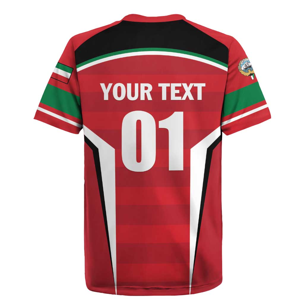 Custom Kuwait Cricket Rugby Jersey Go Champions - Wonder Print Shop