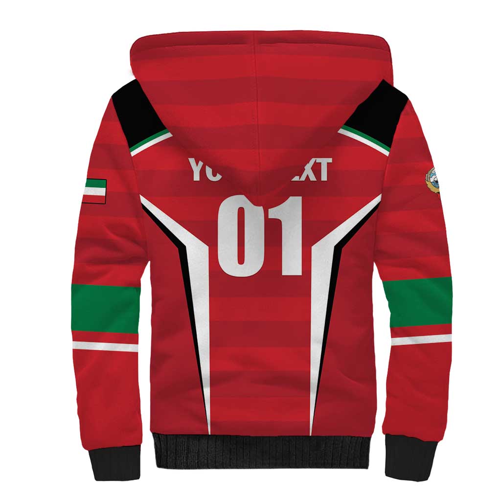 Custom Kuwait Cricket Sherpa Hoodie Go Champions - Wonder Print Shop