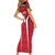 Custom Kuwait Cricket Short Sleeve Bodycon Dress Go Champions - Wonder Print Shop