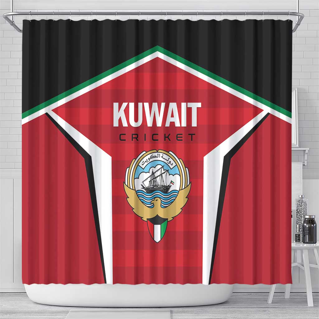 Kuwait Cricket Shower Curtain Go Champions