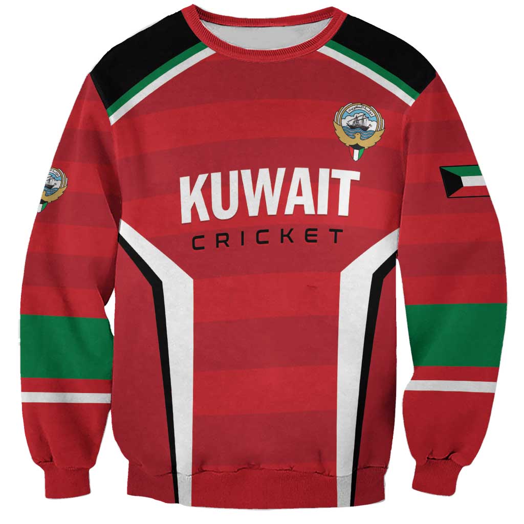 Custom Kuwait Cricket Sweatshirt Go Champions - Wonder Print Shop