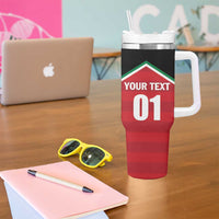 Custom Kuwait Cricket Tumbler With Handle Go Champions - Wonder Print Shop