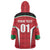 Custom Kuwait Cricket Wearable Blanket Hoodie Go Champions - Wonder Print Shop