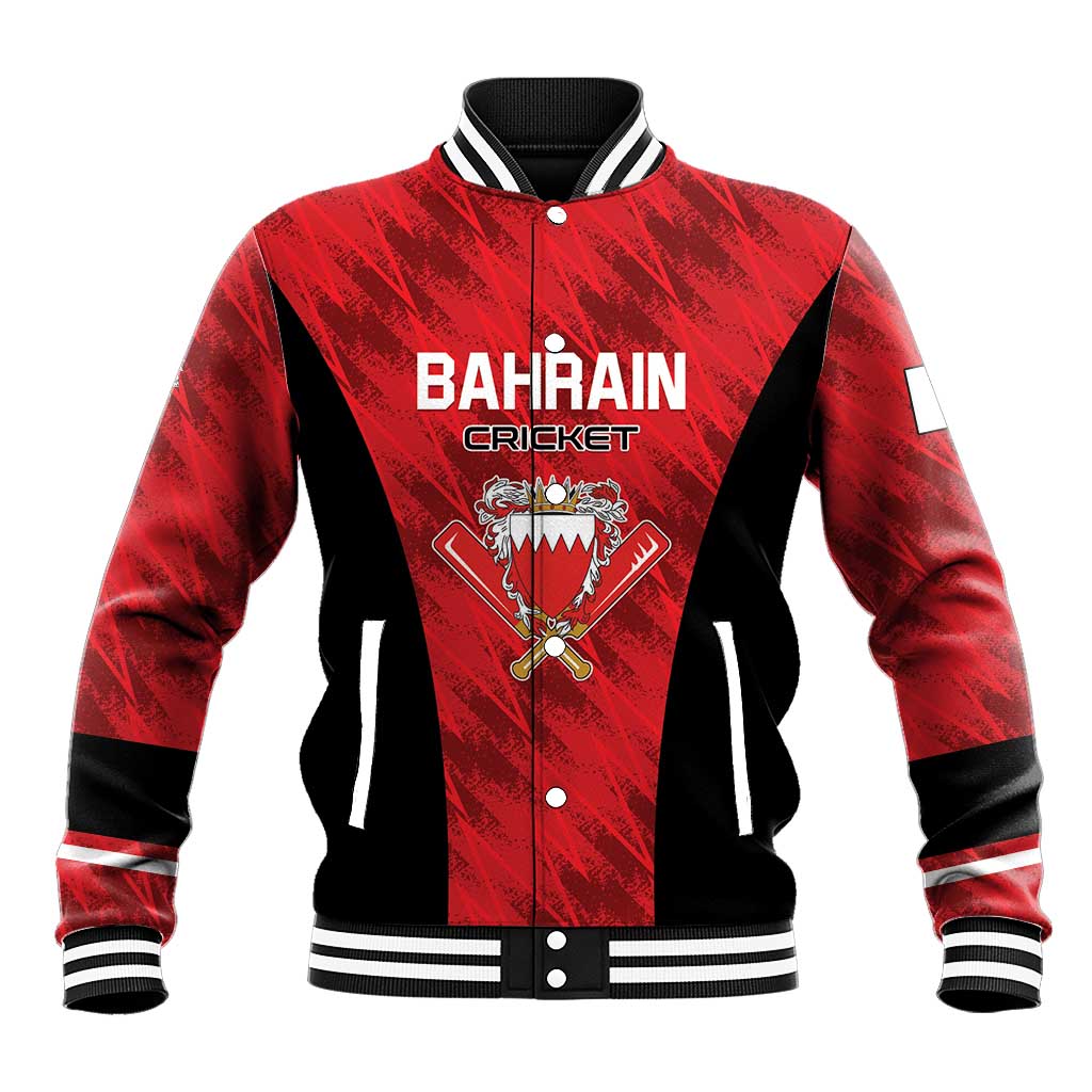 Custom Bahrain Cricket Baseball Jacket Come On Team Bahrain - Wonder Print Shop