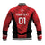 Custom Bahrain Cricket Baseball Jacket Come On Team Bahrain - Wonder Print Shop